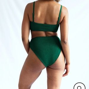 Youswim Forest Green Poise High Waist Two Piece